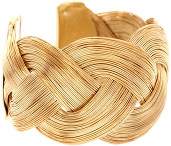 ASOS Collection Asos Curved Textured Interlinking Cuff - Lyst