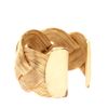 Asos Collection Asos Curved Textured Interlinking Cuff in Gold - Lyst