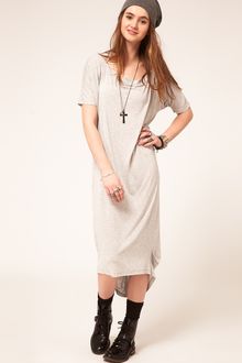ASOS Collection Asos Midi Cocoon Dress with Dipped Hem - Lyst