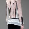 Barbara Bui Tweed and Leather Jacket in Pink (nude) - Lyst