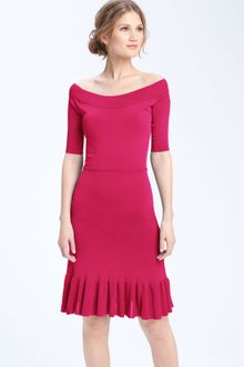 BCBGMAXAZRIA Off Shoulder Knit Dress - Lyst