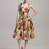 Dolce & Gabbana Onionprint Bustier Dress in Multicolor (yellow multi) - Lyst