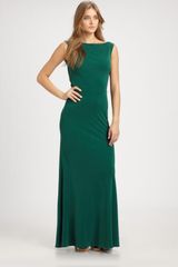 Issa Openback Silk Gown
