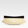 Josie Natori Buntal/wood Clutch in Beige - Lyst