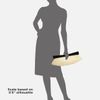 Josie Natori Buntal/wood Clutch in Beige - Lyst