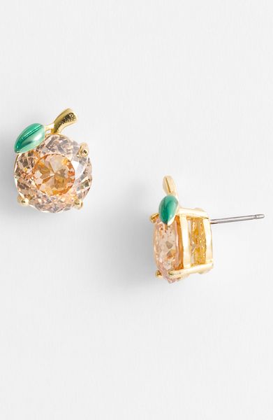Juicy Couture Ocean Couture Peach Stud Earrings in Pink (peach) - Lyst