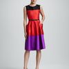 Kate Spade Zahara Colorblock Dress in Purple (black sumac afric) - Lyst