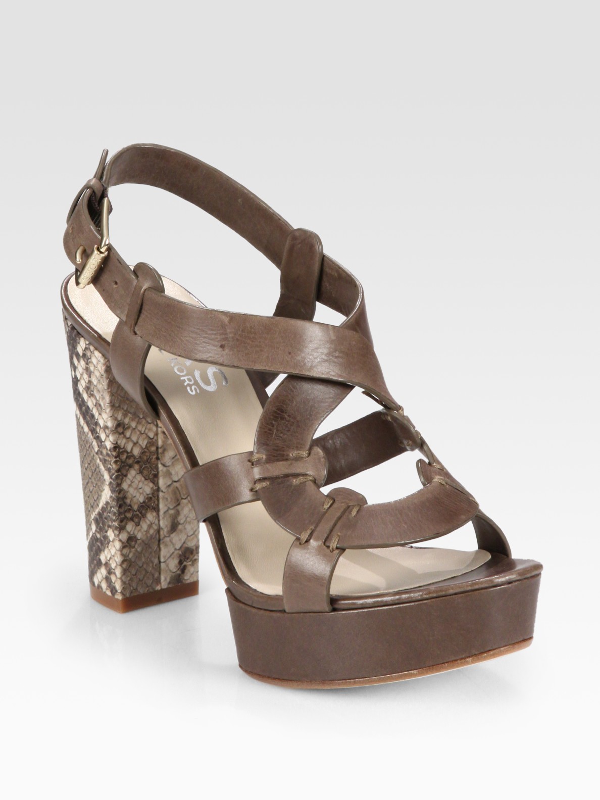 snake print slingbacks