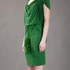 Lanvin Belted Dress in Green - Lyst