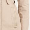 Mackage Hooded Coat with Leather Trim Pockets in Beige (camel) - Lyst