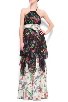 Mango Flower Maxi Dress - Lyst