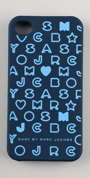 Marc By Marc Jacobs Stardust Logo Iphone Case in Blue (navy) - Lyst