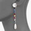 Miu Miu Swarovski Crystal Accented Drop Earrings in White - Lyst