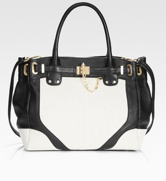 Rachel Zoe Zoe Canvas/leather Tote Bag - Lyst