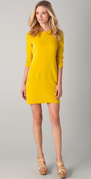 Rag & Bone Harlow Dress in Yellow (lemon) - Lyst