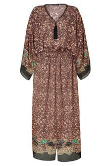 Roberto Cavalli Leo/foulard Print Caftan - Lyst