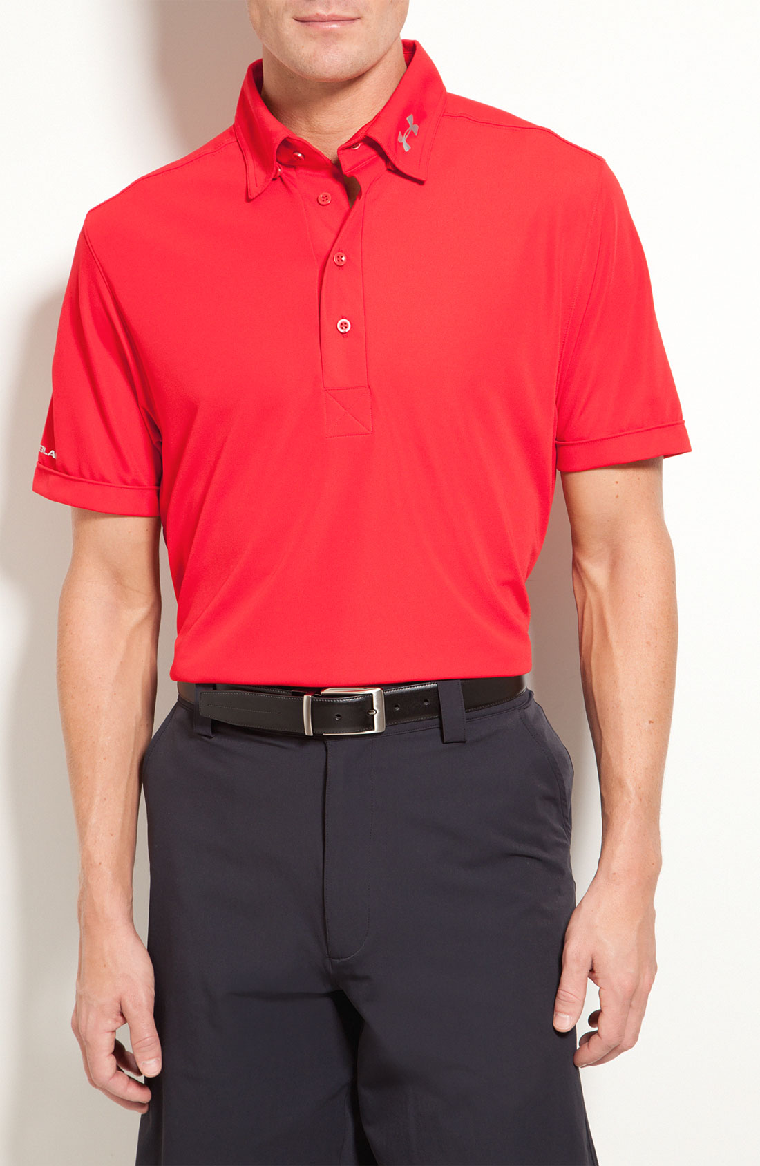 Under Armour Coldblack Heatgear® Uv Protection Polo in Red for Men (red