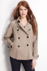 Vince Camuto Curve Hem Trench Jacket