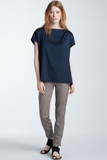 Vince Oversized Silk Top - Lyst