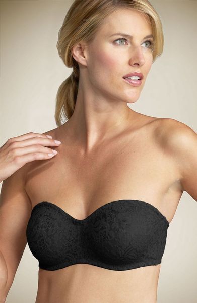 Wacoal Halo Strapless Convertible Underwire Bra in Black - Lyst