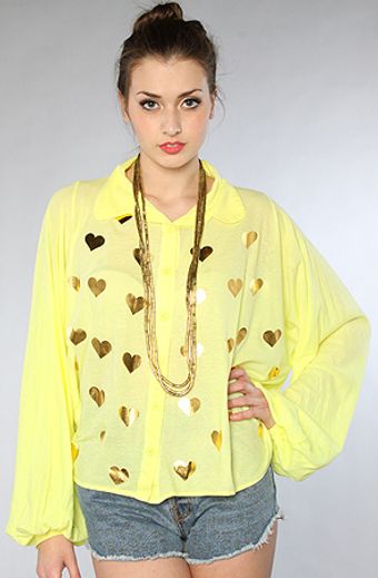  The Hopeless Romantic Bonnie Button Down Top 