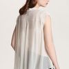 Winter Kate Lakshmi Oversized Sheer Silk Blouse in Gray (seedpearl) - Lyst