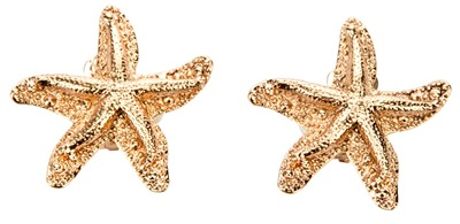 Yves Saint Laurent Starfish Earring in Gold - Lyst