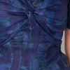 Zac Posen Short Sleeve Floral Dress in Blue (midnight) - Lyst