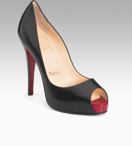 Christian Louboutin Very Prive Platform Pumps in Black - Lyst