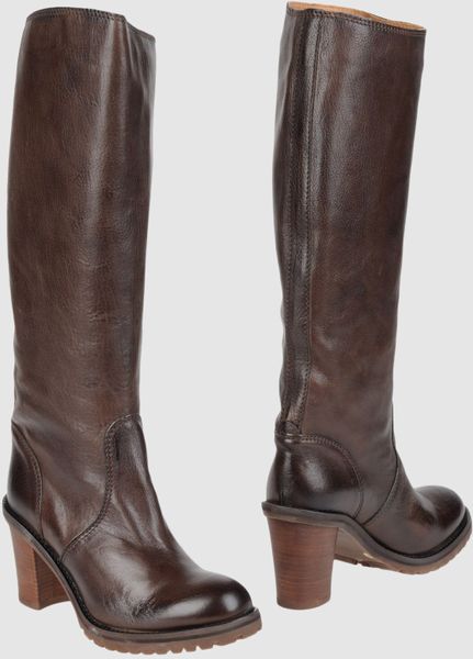 Halmanera High Heeled Boots in Brown - Lyst