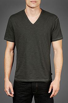 John Varvatos Short Sleeve V-neck Tee - Lyst
