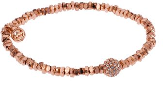 Michael Kors Rose Golden Stretch Bracelet with Pave Fireball - Lyst