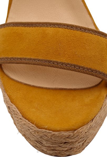 Paul & Joe Strappy Wedges in Yellow | Lyst