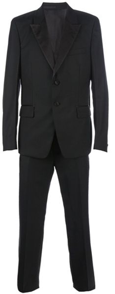 Yves Saint Laurent Two Button Suit in Black for Men - Lyst