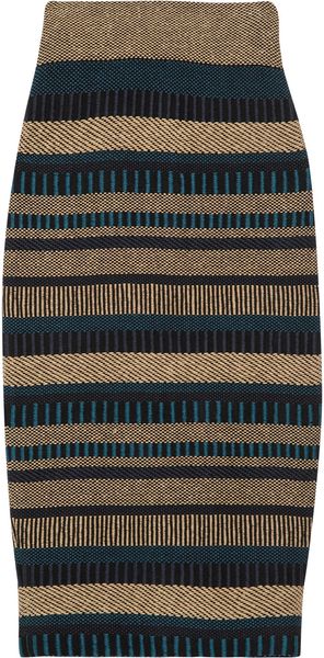 Burberry Prorsum High-waisted Knitted Pencil Skirt - Lyst