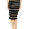 Burberry Prorsum Highwaisted Knitted Pencil Skirt in Brown (tan) - Lyst