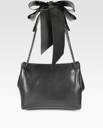 Christian Louboutin Artemis Leather Bow & Chain Tote Bag - Lyst