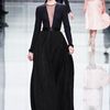 Dior Fall 2012 Long Black Evening Gown with Deep SeeThrough Cutout Decolletage and Heavily Embroidered Skirt  in Black - Lyst