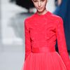 Dior Fall 2012 Embroidered HighNeck Blouse in Pink - Lyst