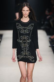 Isabel Marant Fall 2012 Black Mini Dress With Micro-Stud Applique - Lyst