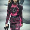 Lanvin Fall 2012 Long Sleeve Bi Colour Short Cocktail Dress Embelliished with Lace in Pink (black, pink) - Lyst