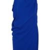 Lanvin Draped Silkcrepe Dress in Blue - Lyst