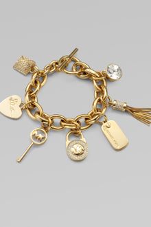 Michael Kors Stone Accented Charm Bracelet - Lyst