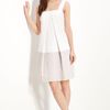 Milly Janna Colorblock Dress in Beige (khaki) - Lyst