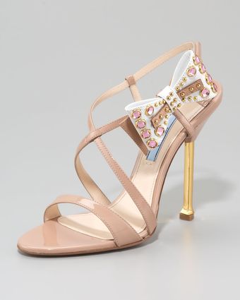  Crystal Bow Sandal 