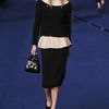 Sonia Rykiel Fall 2012 Long Sleeve Satin Peplum Top in Cream Peach in Pink - Lyst