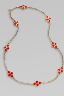 Tory Burch Clover Necklace - Lyst