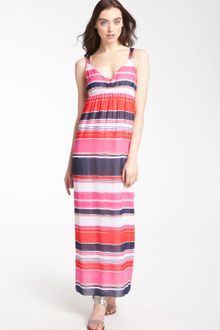 Vince Camuto Watercolor Stripe Maxi Dress - Lyst