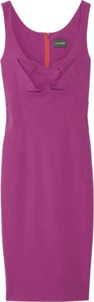 Zac Posen Stretch Crepejersey Dress in Blue (fuchsia) - Lyst