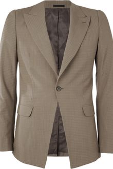 Alexander McQueen Checked Slim-fit Wool Suit Jacket - Lyst
